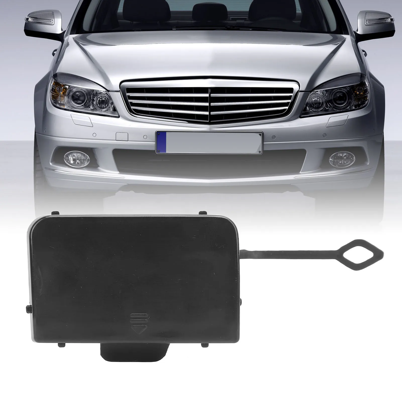 

Крышка фаркопа переднего бампера 2048850126 Крышка буксировочной проушины бампера для C-Class W204 Amg-Line 2007–2011 гг.