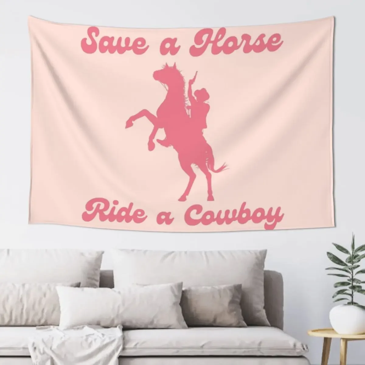 Save a Horse Ride a Cowboy Bachelorette Party Tapestry Aesthetic Room Decorations Bedroom Decor Tapestry