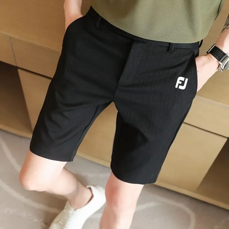 

Luxury Golf Clothing Men Casual Straight Tube Mid Pants Men Summer Golf Wear 2024 Korean Golf Shorts Chao Pai New Suit Shorts