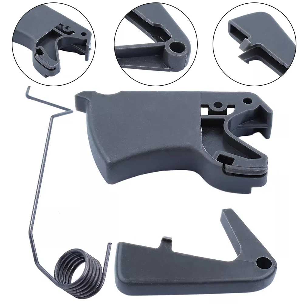 Throttle Trigger Throttle Spring For 445 E 450 Long-lasting Plastic Replacement Parts Throttle Lockout Brand New