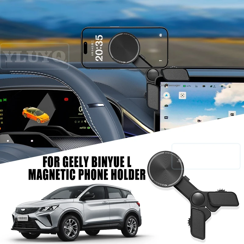 

For Geely Binyue l car magnetic phone holder screen suspension gravity navigation mount car interior accessories