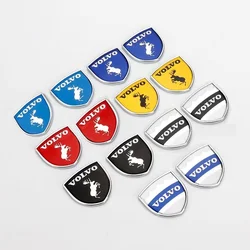 2PCS 3D logo elk badge shield car body tail logo badge or for Volvo XC90xc70x60 40V50V60S50S70S9Elk car stickers Deer Shield