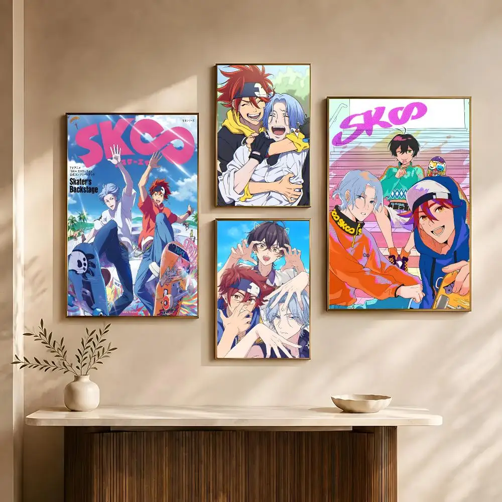 Anime SK8 the Infinity Poster Poster HD Waterproof PP Self-Adhesive Removable Wall Art for Bedroom   Decor Gift