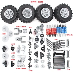 Technical Car Suspension Frame MOC Accessories Kit Steering Arm Shock Absorber Link Wheel Compatible All Brands Building Blocks