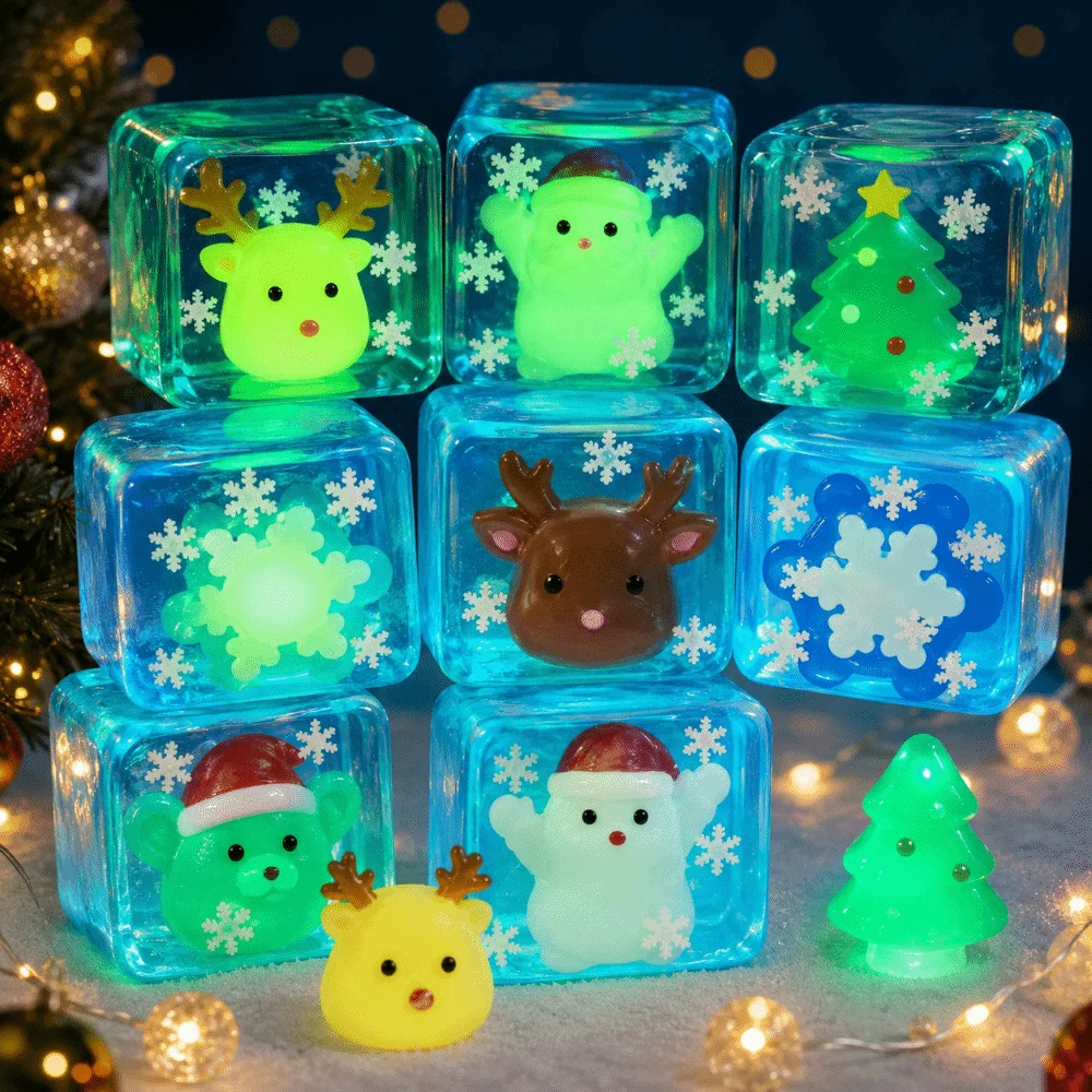 Maltose Material Stress Relief Translucent Cube Q-Bouncy Texture Slow Rebound Squeeze Luminous Slow Rebound Design