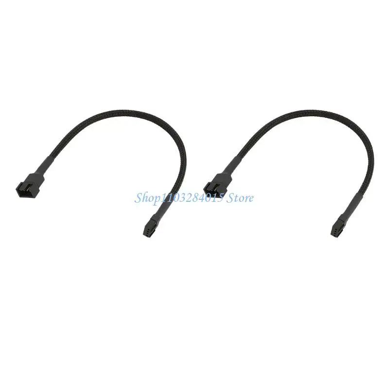R6FF 2Pcs 9.8inch 1 to 3/2/1 Converters 3/2/1 Way 4Pin PWM Fan Splitter Cable for Efficient Cooling Solution