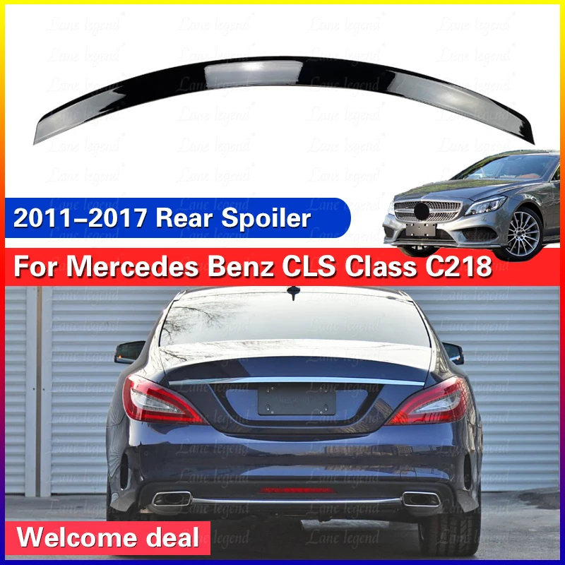 Rear Trunk Lip Spoiler tail Tailgate Spoilers Lip High Kick Duckbill For Mercedes-Benz CLS-Class C218 CLS260 300 AMG 2011-2017