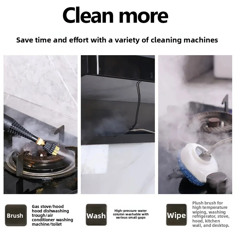 스팀 청소기 고온 및 고압 에어컨 레인지 후드 가정용 물 탱크 주방 청소기