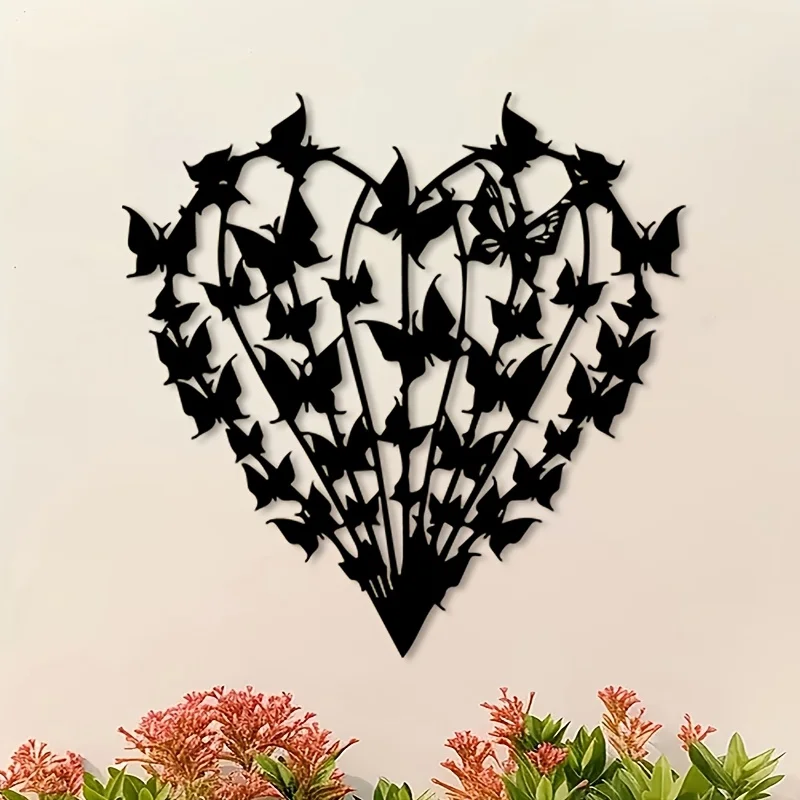 CIFBUY Metal Wall Art Vintage Infinity Heart Iron Hanging Decor Romantic Sculpture For Living Room Bedroom Study Home Wall Accen