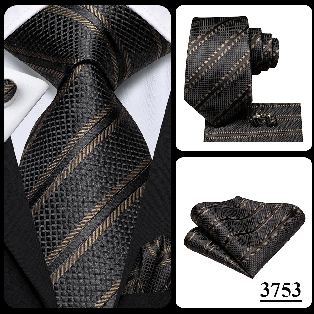 Herrenmode Einfarbiges Grün-Blaues Krawatten-, Taschentuch- und Manschettenknopf-Set für Smoking-Accessoires Klassische Luxus-Seidenkrawatte als Geschenk für Männer – Detail 34