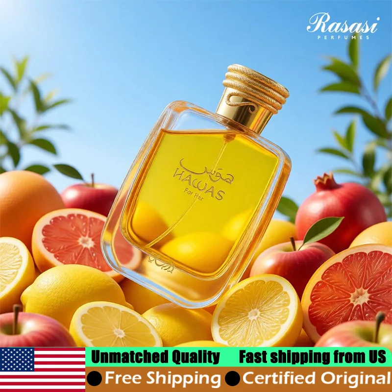 

Rasasi Hawas for Her Eau de Parfum Spray 3.4 Oz Long-Lasting Floral Arabian Perfumes for Women 100 ML Natural Pheromones Cologne