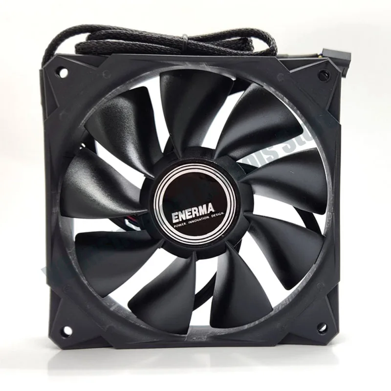 Neu für 120mm X 25mm Gehäuselüfter ELC-LT120HP Computer-Kühlung 12CM 4-Draht PWM 12V Leiser Mute-Lüfter 12025 – Detail 1