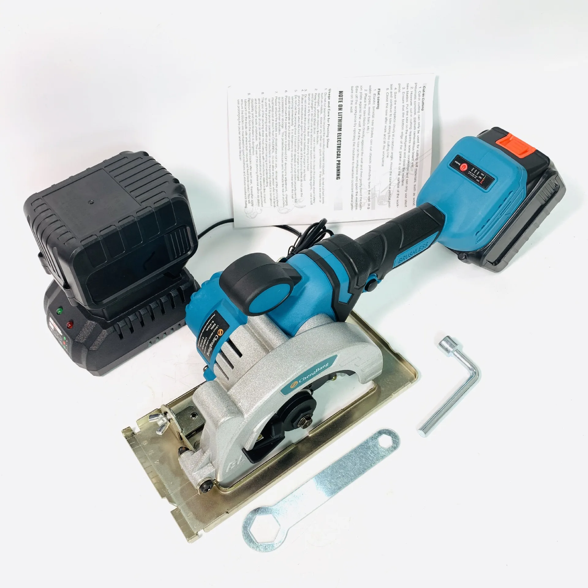 

Lithium brushless electric single paragraph flashlight circular saw 03 five inches 125 mm rechargeable electric cutting machine