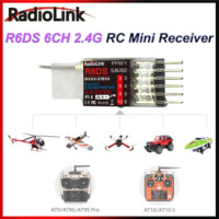 Radiolink R6DS 6CH 2.4G RC Mini Receiver 6 Channel Support SBUS PWM PPM for RC AT9 AT9S AT10 AT10II Transmitter Plane FPV Drone
