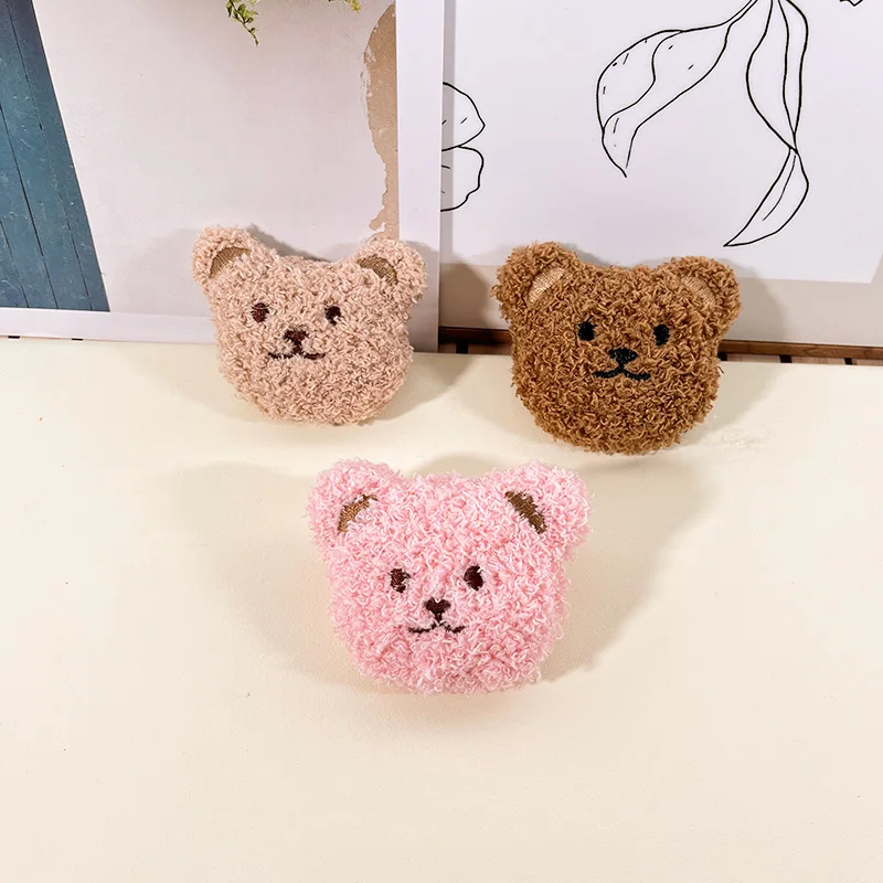 Kawaii Cartoon Cute Plush Teddy Bear Doll Brooch and Pin Animal Teddy Bear Doll Decoration Pin for Bag Backpack Christmas Gift