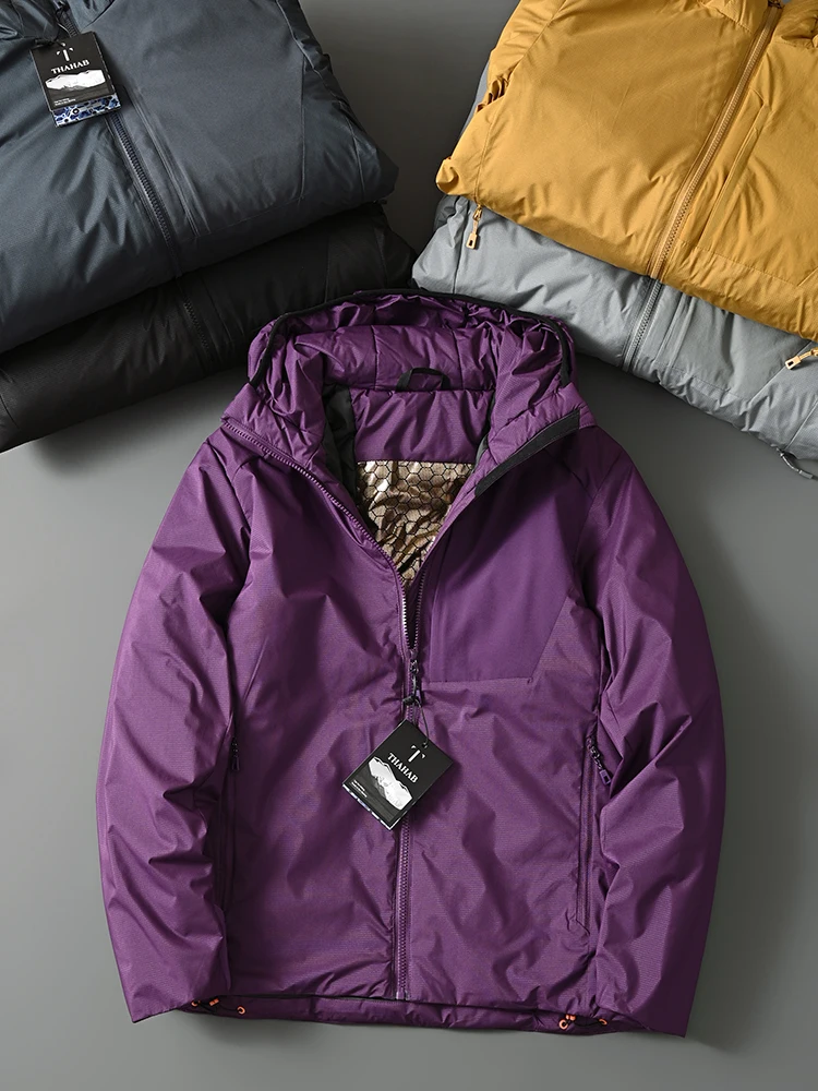 

Extreme Cold Resistant Men's Outdoor Windproof Waterproof aphene Heating Technology Cotton Filled Jaet Faionable Urban ...
