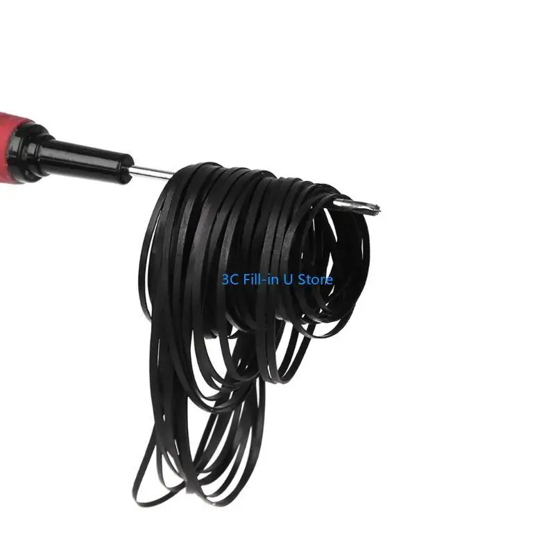 G8ta 100pcs Miscela cinture piatte piatti cinghiali gomma cinghia cassetta 40-135 mm 3 mm