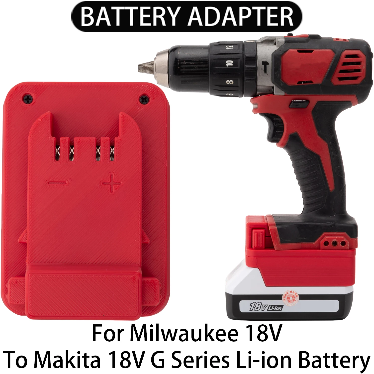 

Battery Adapter Converter For Milwaukee 18V Li-ion Tools To Makita 18V G Series Li-ion Battery Adapter BL1811G, BL1813G