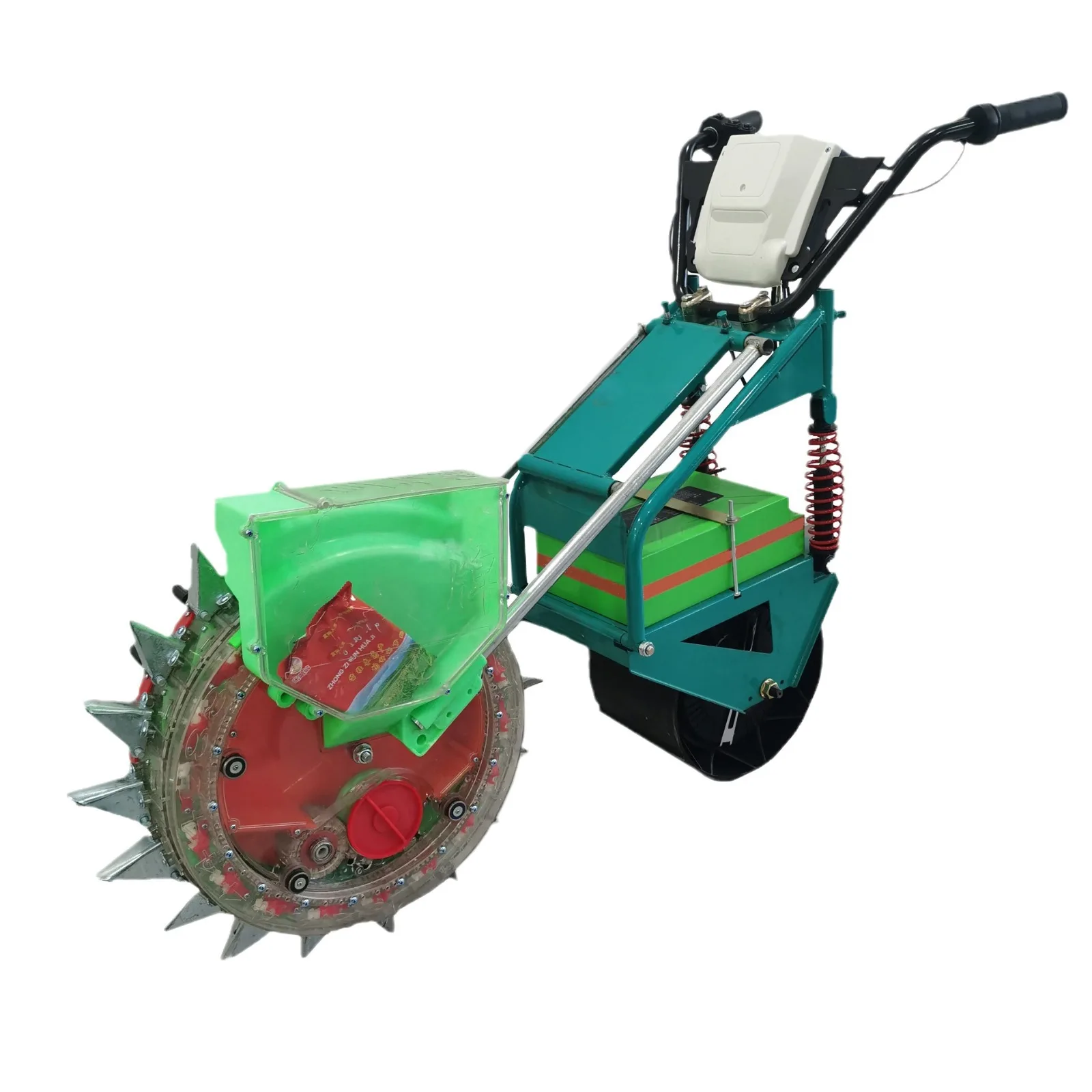 Portable Electric Manual Seeder & Transplanter for Corn Soybean Peanut & Maize Hand Push Farmland & Garden Agricultural Machine
