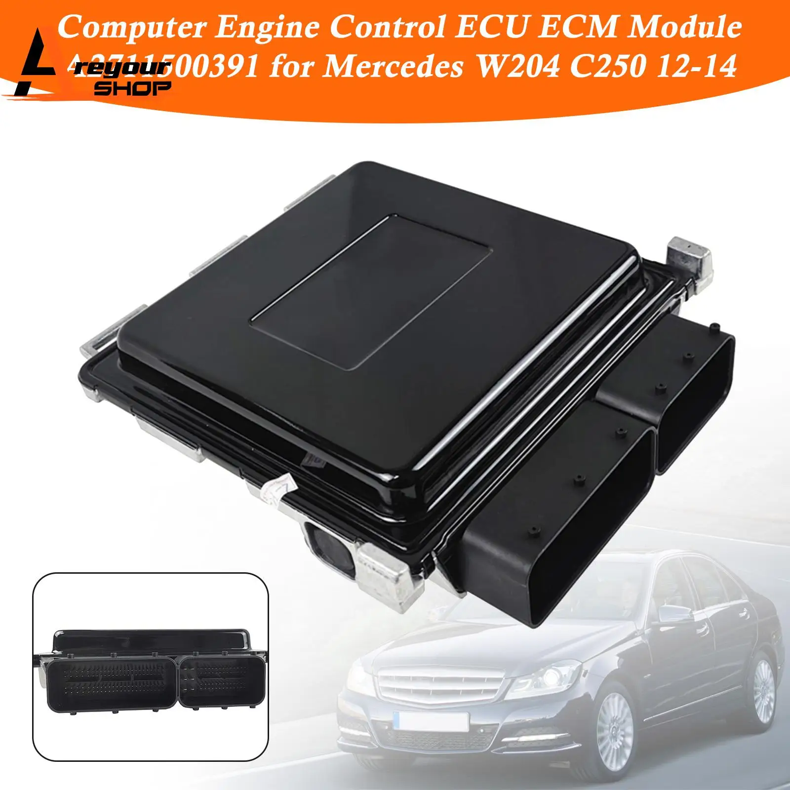 

Areyourshop Computer Engine Control ECU ECM Module A2711500391 for Mercedes W204 C250 2012 2013 2014