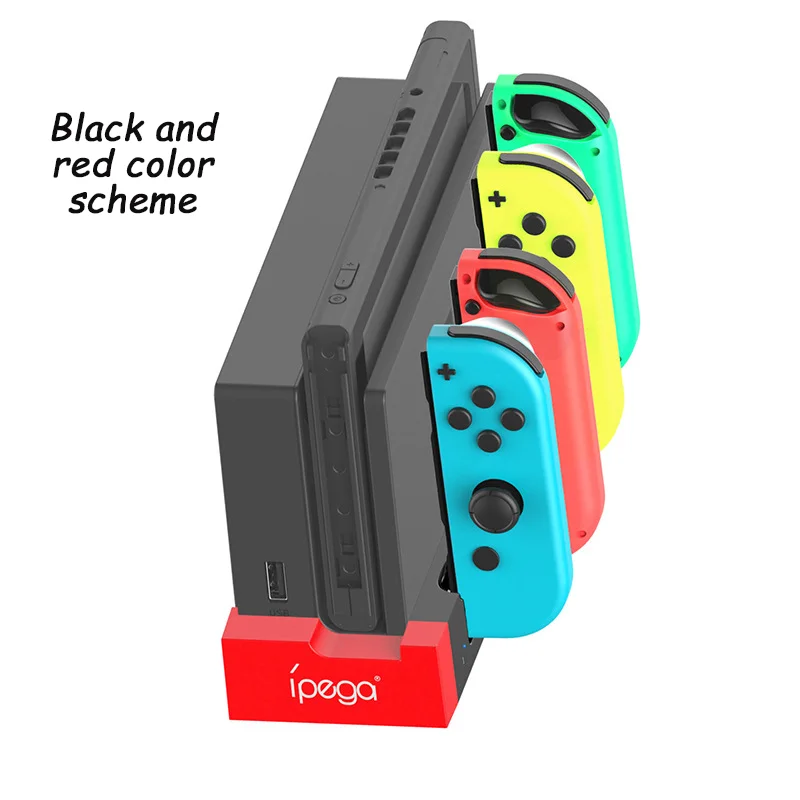 For Switch Handle Charging Dock Joycon Left and Right Small Handle Charging Dock Charger Ns Animal Forest Color Scheme