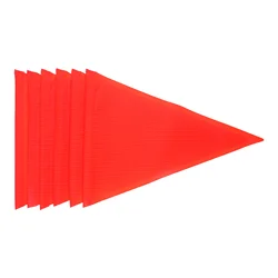 6 Pcs Reflective Pennant Flag Bikes Flags Cycling Accessories Decorate Reusable Bicycles Safety Pvc Child Warning Signs Supplies