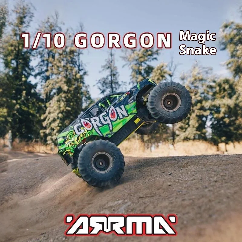 Arrma 1/10 Gorgon Magic Snake Brushed Rear Wheel Drive Off Road Rc Remote Control Electric Vehicle Model For Man Children'S Gift