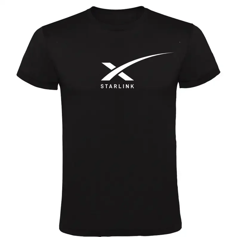 Black T-shirt Starlink Unisex 100% Cotton