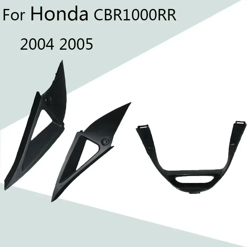 For CBR1000RR 2004 2005 Motorcycle Head Fairing Left and Right Triangle Plate&Under Side Belly Pan Bracket ABS Injection Fairing