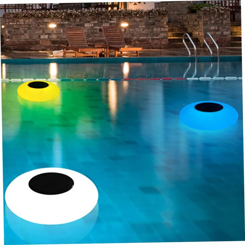 Waterproof Solar Swimming Pool Lights, Glowing Float, Outdoor Lighting, Pond, Garden Lamp Ball, 16 Colors, D25 cm, IP68