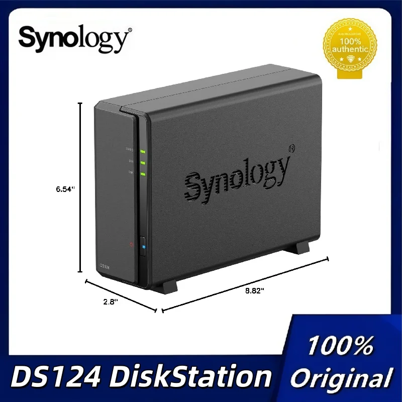 

Synology 1-Bay DiskStation DS124 (Diskless) Black