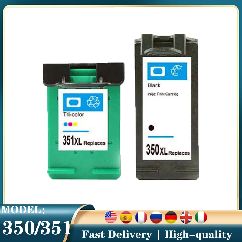 

350XL 351XL Ink Cartridge Replacement For HP350 For HP351 Photosmart C4380 4480 4580 4270 4275 4483 Deskjet D4200 D4260 printer