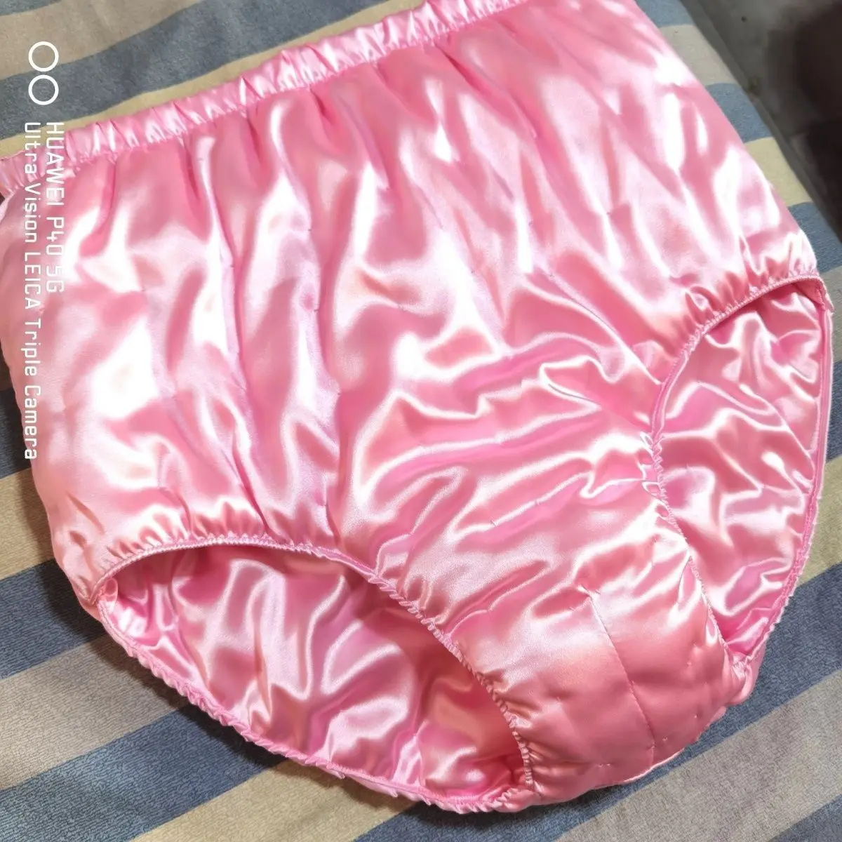 Autumn Winter Glossy Cotton Ice Silk Satin Lingerie Panties Plus Size Underwear Sexy Briefs