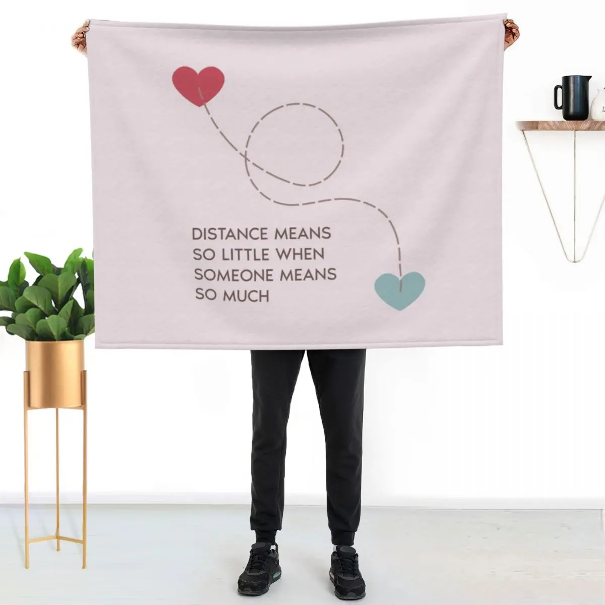 

Long distance friendship and relationship Throw Blanket Cozy Microfiber Throw Blanket for Home Bedroom