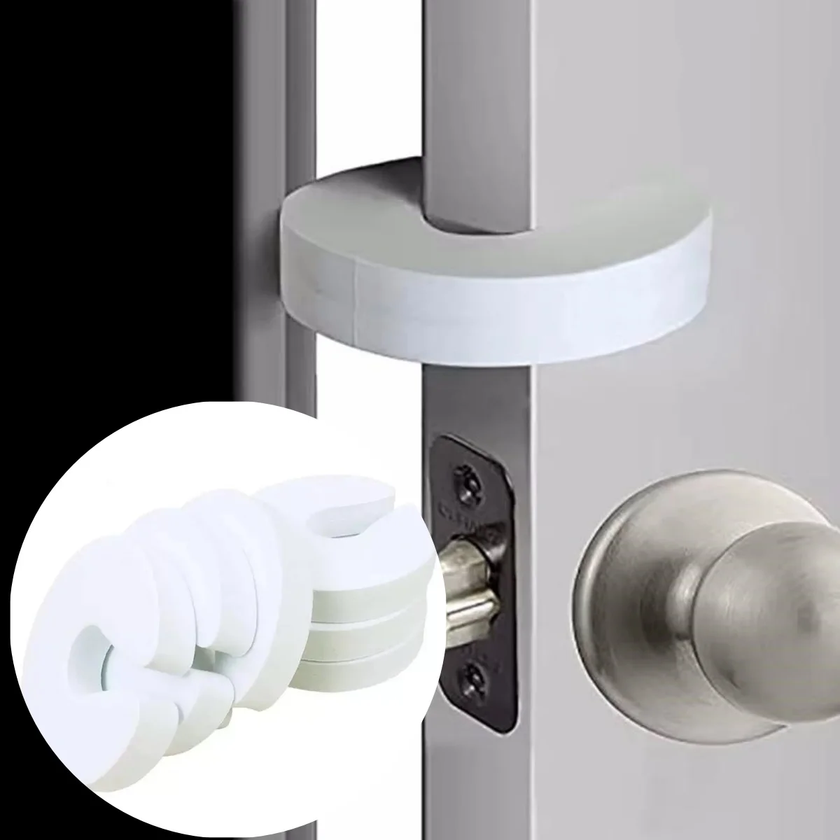 4Pcs Door Finger Pinch Guards Baby Proof Doors Slam Stopper Extra Soft Foam Sleek Design Child Safety Baby Safety Finger Protect