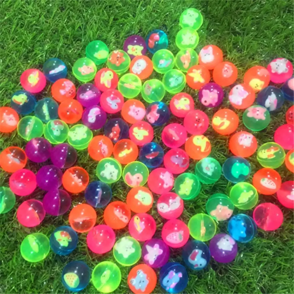 10 Uds. Pelotas hinchables de nube de colores, juguete de goma de 25mm para niños, pelota de goma elástica segura para juegos deportivos, pelotas de salto elásticas