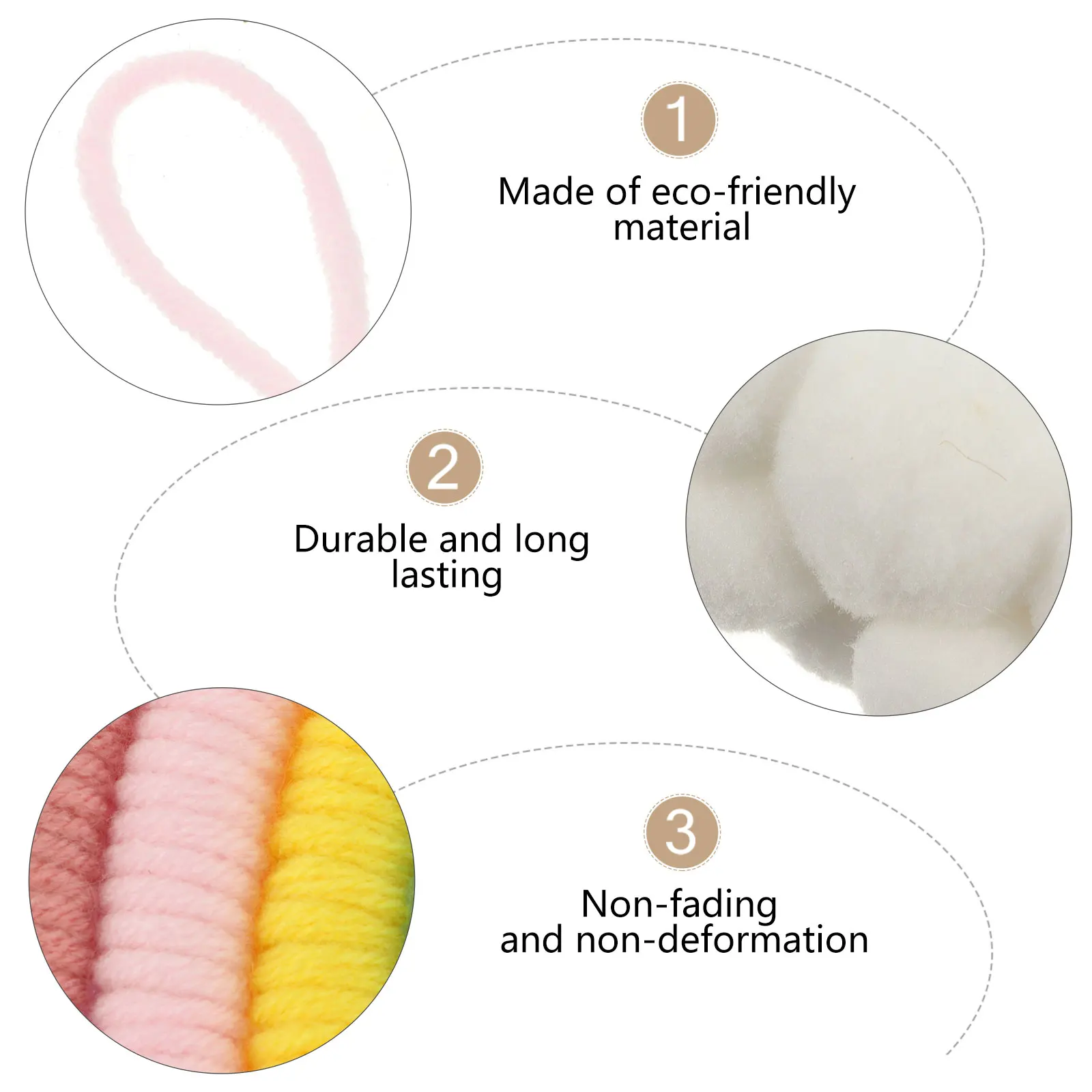 

Cloud Rainbow Wall Decoration Handmade Colorful Woven Hanging Ornament For Kids Room Baby Nursery Cotton Pendant