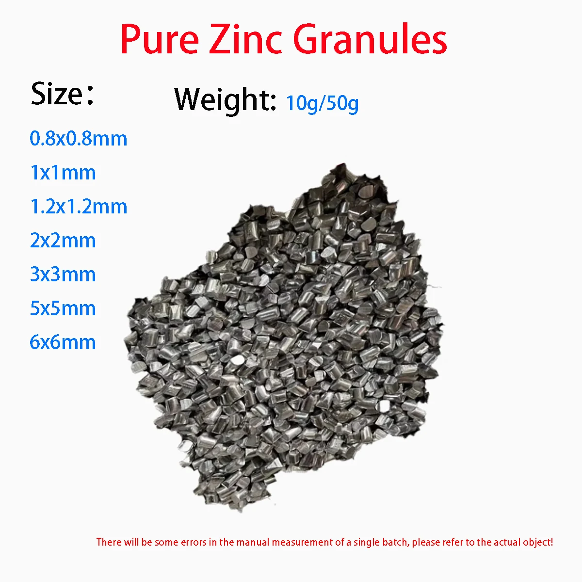 Pure Zn Zinc Nugget Grain Ingot 99.997% High Purity Zinc Granules