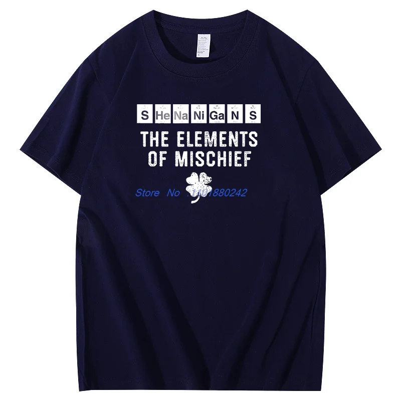 Funny Chemistry Shenanigans Periodic Table Elements Graphic T Shirts New Shirts And T-Shirts Birthday Gifts Cotton Print T Shirt