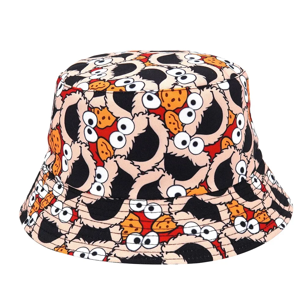 Nadruk kreskówkowy Hip Hop kapelusz typu Bucket letnie męskie czapki rybackie kapelusze Streetwear mężczyźni kobiety dzieci czapka plażowa Unisex