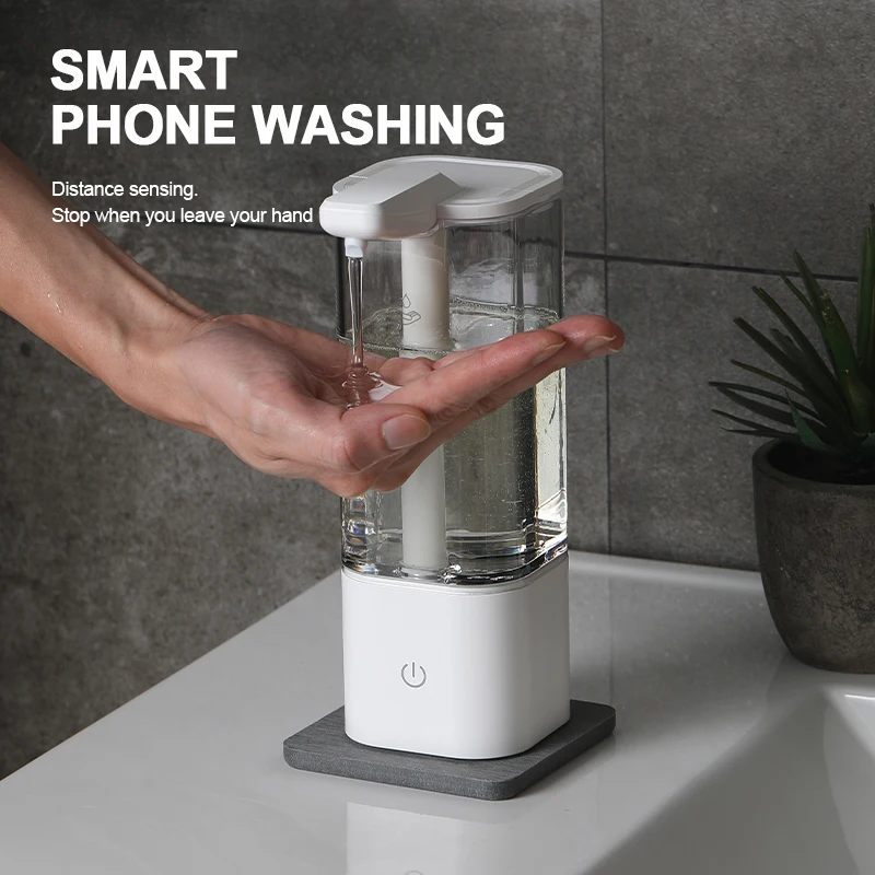 550ml Smart Automatic Soap Dispenser Touchless Foaming Soap Dispenser Rechargeable Waterproof Foam Soap Pump Dispenser Bathroom