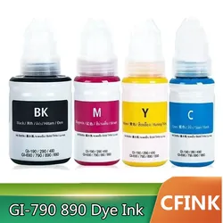 GI490 GI790 GI890 Refill Dye Ink For Canon GI-490 GI-790 GI-890 For Pixma G1000 G1100 G1400 G2000 G2100 G2400 G3000 G3400 G4000