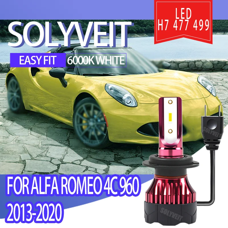 

Long Lifespan Car Light Bulb LED H7 477 499 HI/LO Beam Kit 6000k For Alfa Romeo 4C 960 2013 2014 2015 2016 2017 2018 2019 2020