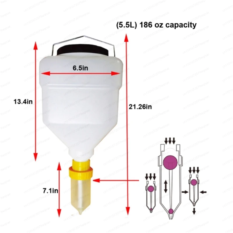 

Коммерческая бутылочка емкостью 5,5 л с широкой горловиной, безопасный для пищевых продуктов, диспенсер для заправки соуса, легко наполняемый для кухни