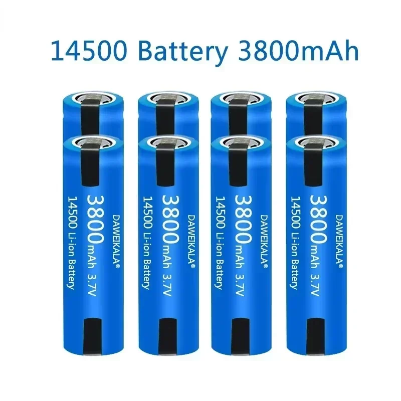 New welding rechargeable lithium-ion battery, 100% high capacity AA battery, 14500, VR2 3800mAh, 14500V, 3.7V original