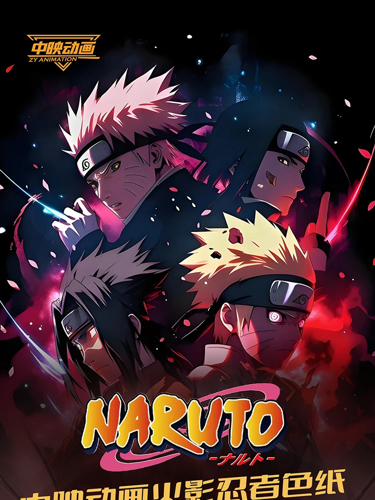 Zhongying anime naruto a5 tamanho cartão hobby coleção cartão brinquedos jogo de tabuleiro doujin booster caixa aniversário crianças mesa batalha cartão