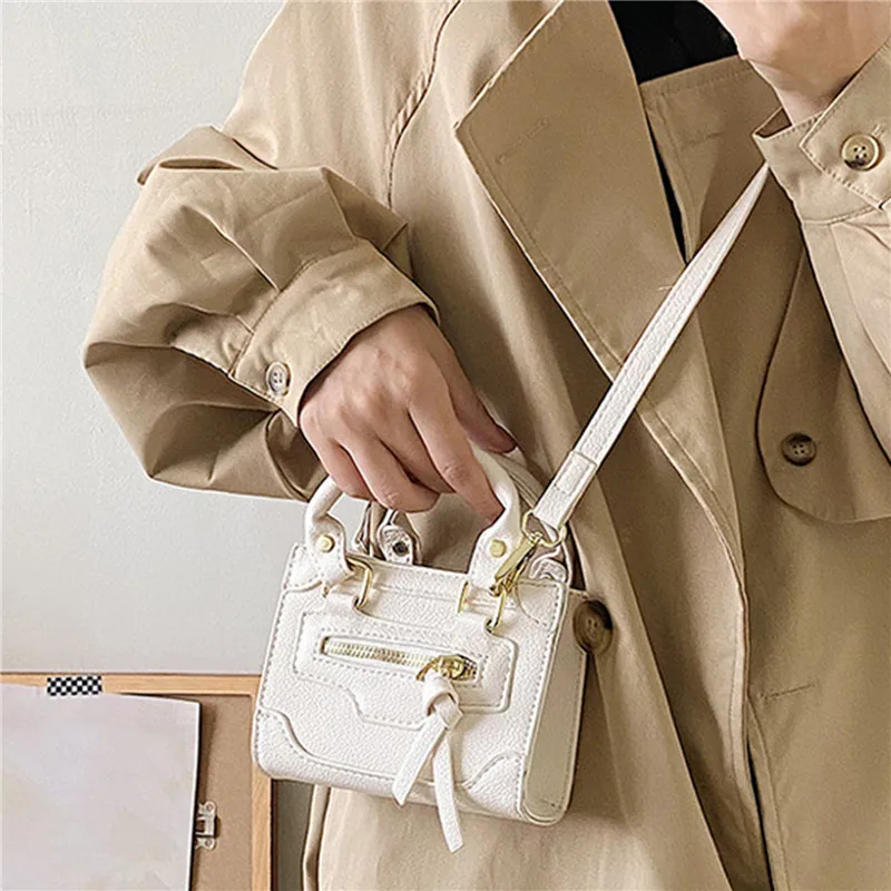 Texture Square Mini Shoulder Bag Women Zipper Crossbody Bag Fashion Messenger Bag Designer Handbag Advanced Underarm Bags Purse