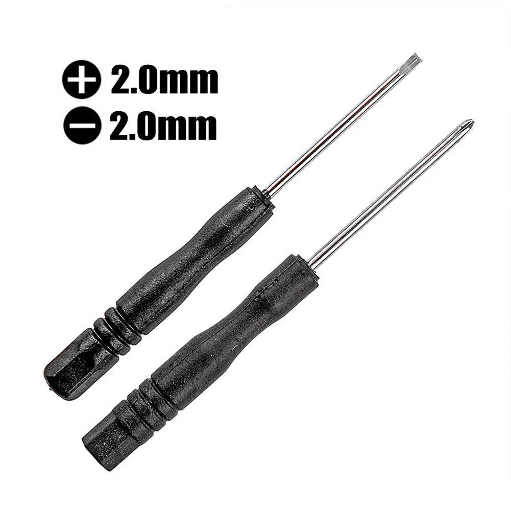 10Pcs 3.22Inch Small Mini Screwdriver Repair Tool Slotted Cross Screwdrivers 2mm Mobile Phone Disassembly Screw Batch Driver Set