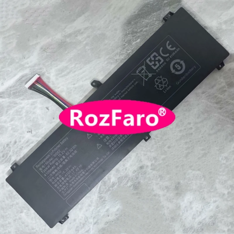 RozFaro W052 15.2V 62.32Wh 4100mAh 13-pin 13-wire Laptop Battery For Metaphyuni MetapolarBook 01 Notebook
