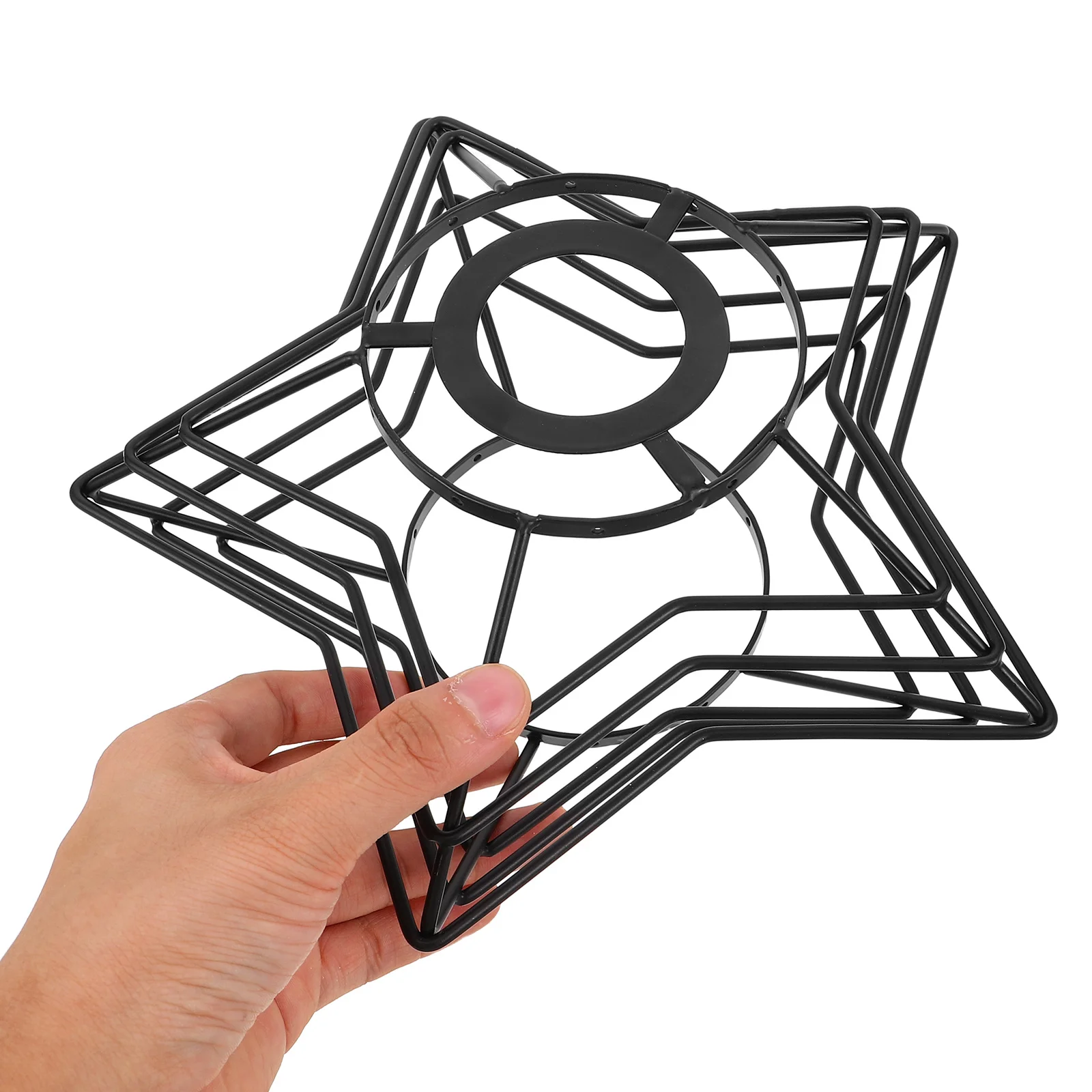 

Light Bulb Cover E27 Metal Cage Lampshade Black Hollow Out Vintage Pendant Light Frame Ceiling Lamp Shade Living Room Bar Decor